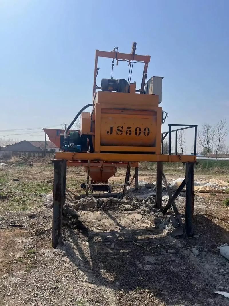 JS500 Concrete Mixer 0.5m3 twin-shaft
